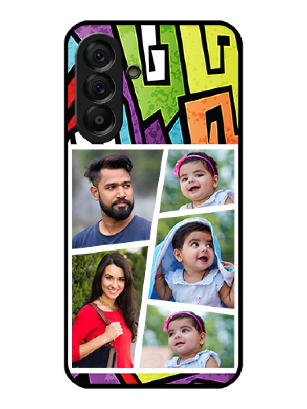 Custom Galaxy A56 5G Custom Glass Phone Case - Graffiti Pattern Design