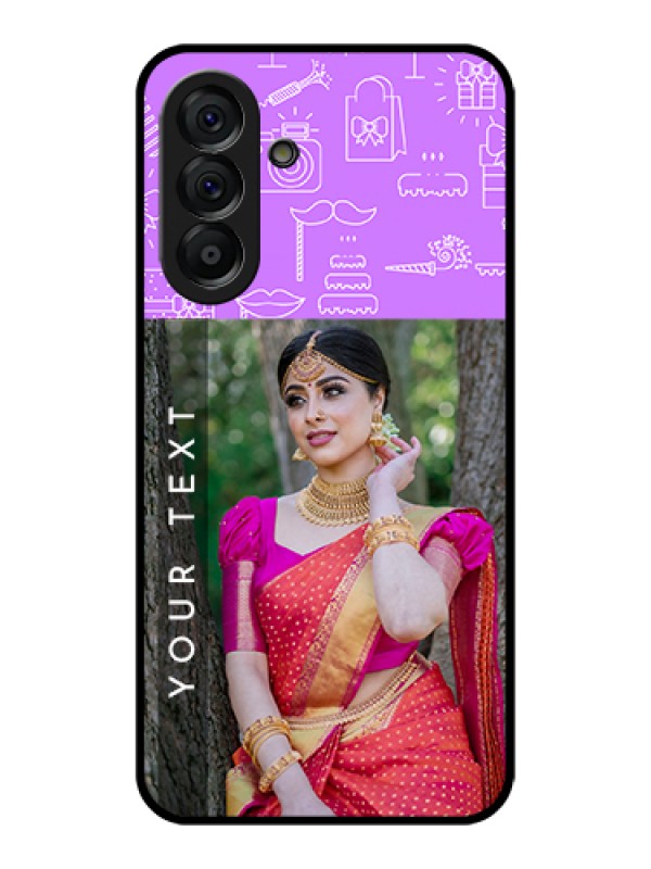 Custom Galaxy A56 5G Custom Glass Phone Case - Birthday Icons Design