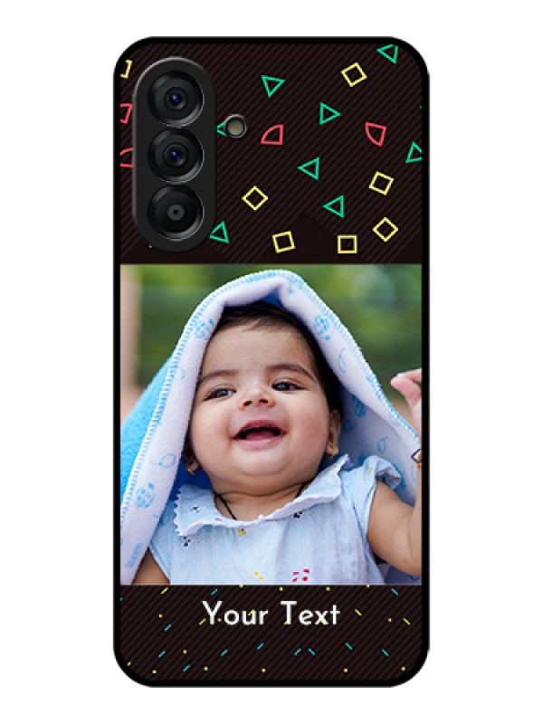 Custom Galaxy A56 5G Custom Glass Phone Case - With Confetti Birthday Design