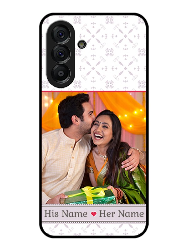 Custom Galaxy A56 5G Custom Glass Phone Case - With Photo And Ethnic Design