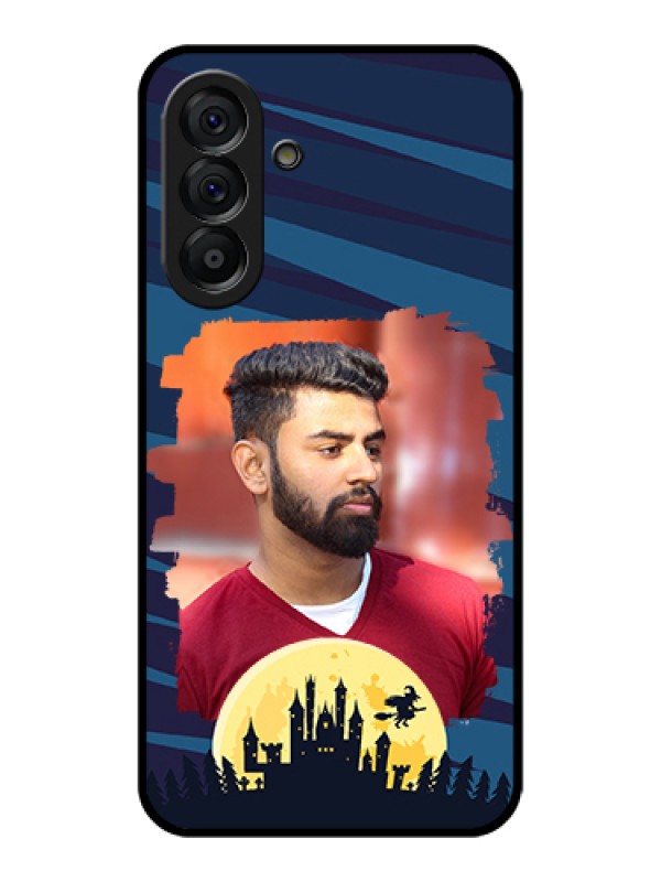 Custom Galaxy A56 5G Custom Glass Phone Case - Halloween Witch Design