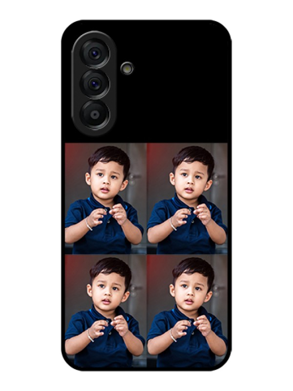 Custom Galaxy A56 5G Custom Glass Phone Case - 4 Image Holder Design
