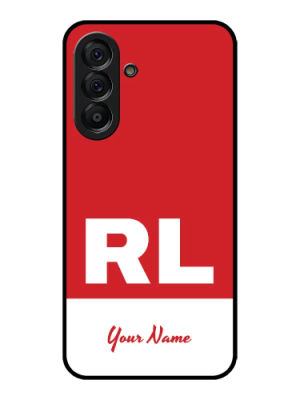 Custom Galaxy A56 5G Custom Glass Phone Case - Dual Tone Custom Text Design