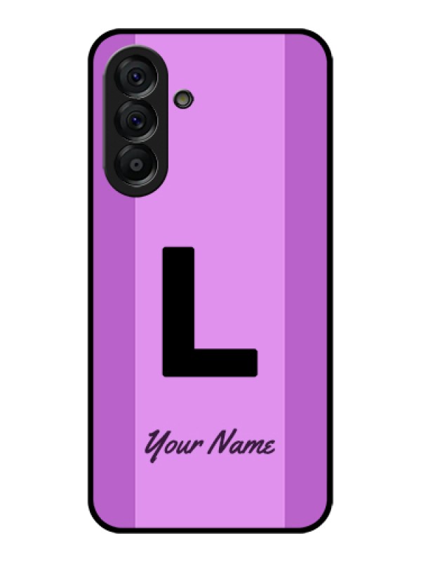 Custom Galaxy A56 5G Custom Glass Phone Case - Tricolor Custom Text Design