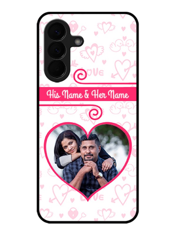 Custom Samsung Galaxy A57 5G Custom Glass Phone Case - Heart Shape Love Design