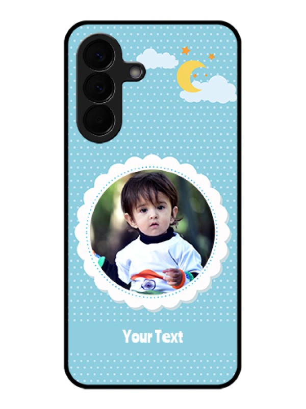 Custom Samsung Galaxy A57 5G Custom Glass Phone Case - Violet Pattern Design