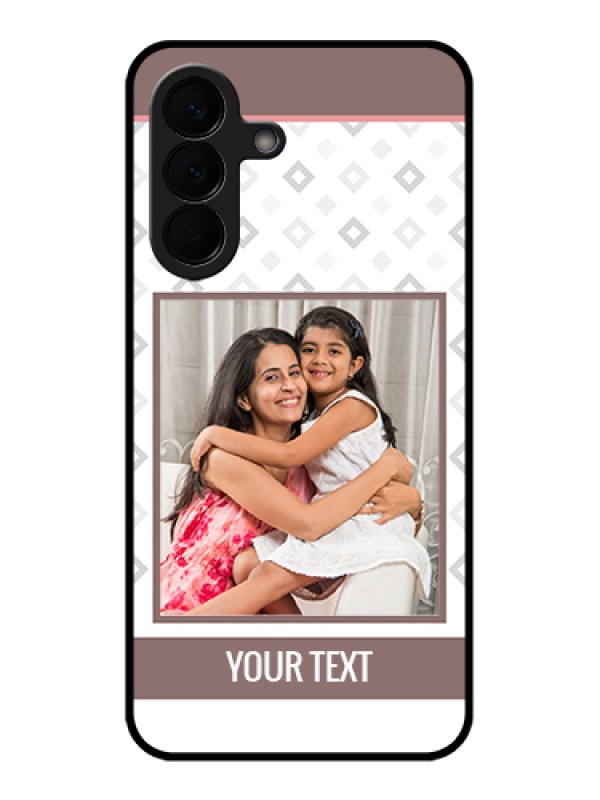 Custom Samsung Galaxy A57 5G Custom Glass Phone Case - Simple Diamond Design