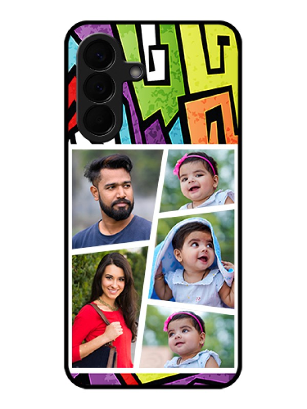 Custom Samsung Galaxy A57 5G Custom Glass Phone Case - Graffiti Pattern Design