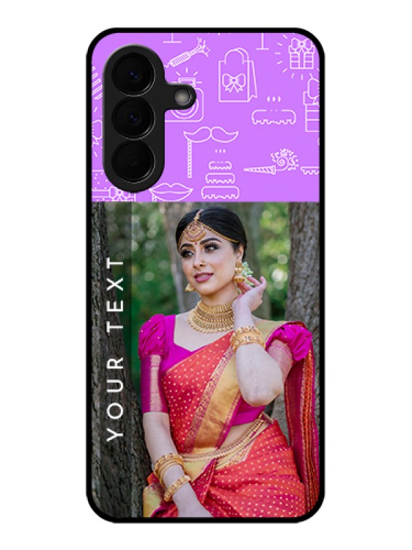 Custom Samsung Galaxy A57 5G Custom Glass Phone Case - Birthday Icons Design