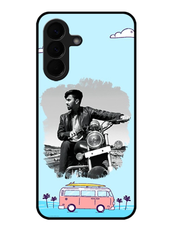 Custom Samsung Galaxy A57 5G Custom Glass Phone Case - Travel & Adventure Design