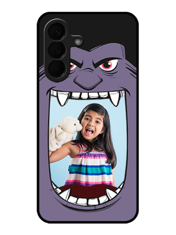 Custom Samsung Galaxy A57 5G Custom Glass Phone Case - Angry Monster Design