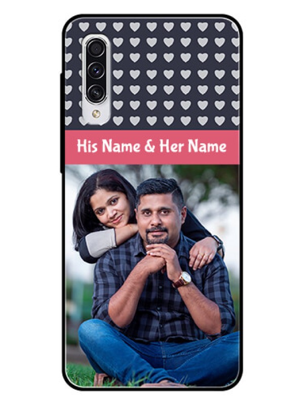 Custom Samsung Galaxy A70 Custom Glass Mobile Case  - Love Symbols Design