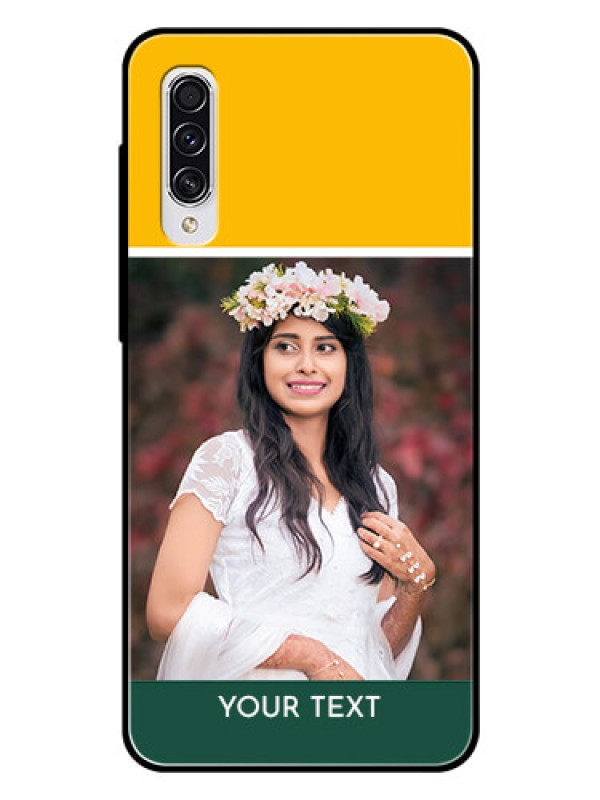 Custom Samsung Galaxy A70 Photo Printing on Glass Case  - Love You Design