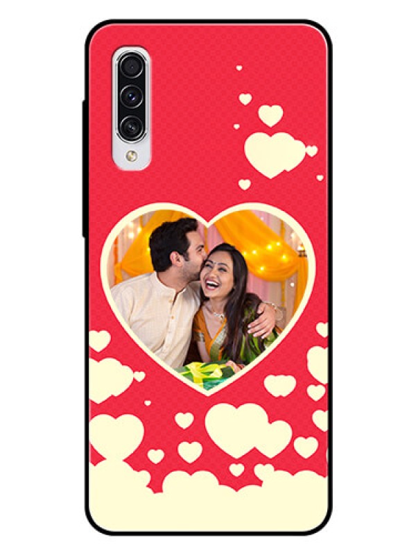 Custom Samsung Galaxy A70 Custom Glass Mobile Case  - Love Symbols Phone Cover Design