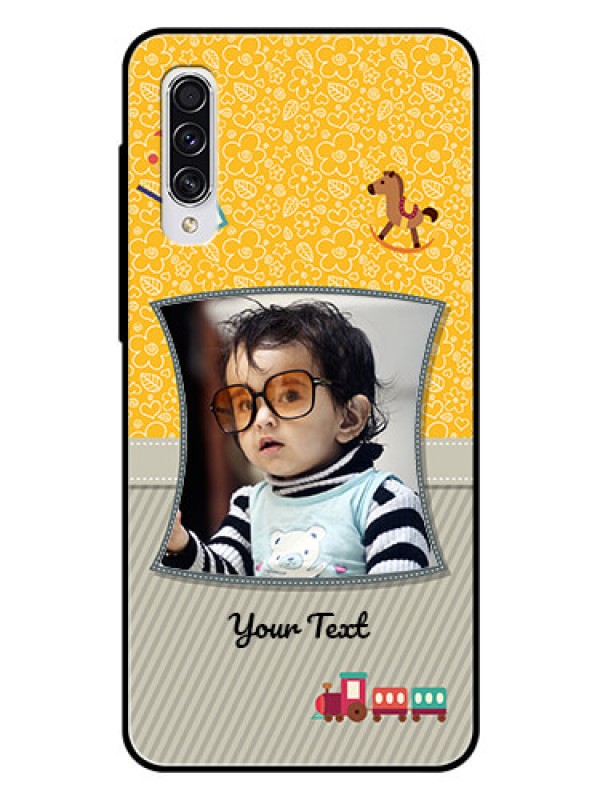 Custom Samsung Galaxy A70 Personalized Glass Phone Case  - Baby Picture Upload Design