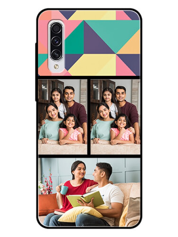 Custom Samsung Galaxy A70 Custom Glass Phone Case  - Bulk Pic Upload Design
