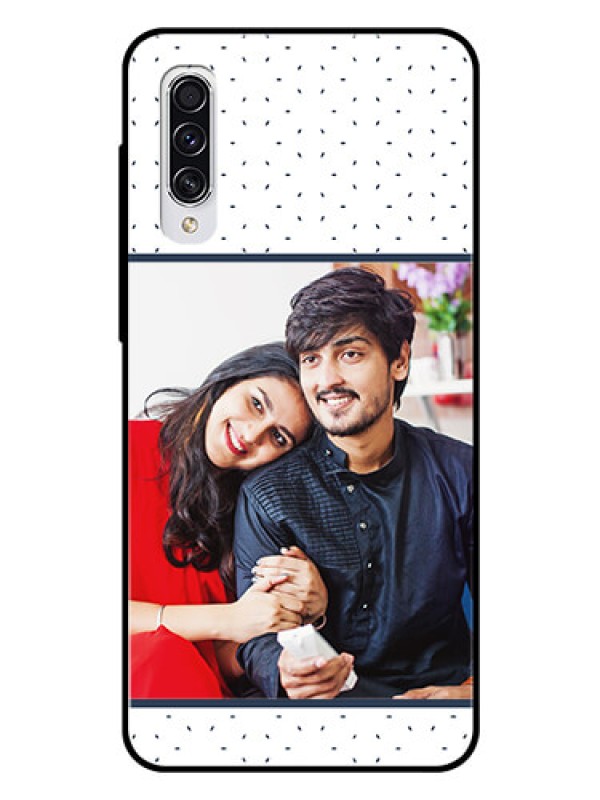 Custom Samsung Galaxy A70 Personalized Glass Phone Case  - Premium Dot Design