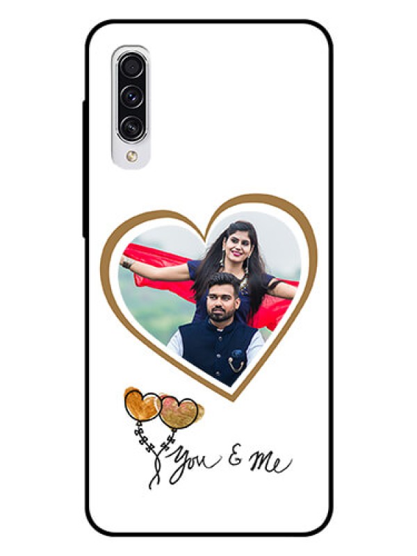 Custom Samsung Galaxy A70 Custom Glass Mobile Case  - You & Me Design