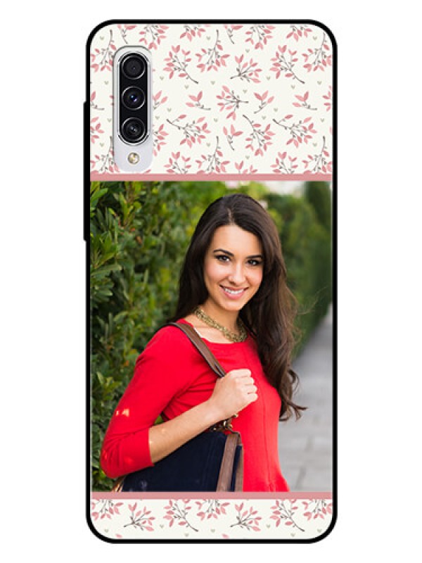 Custom Samsung Galaxy A70 Custom Glass Phone Case  - Premium Floral Design