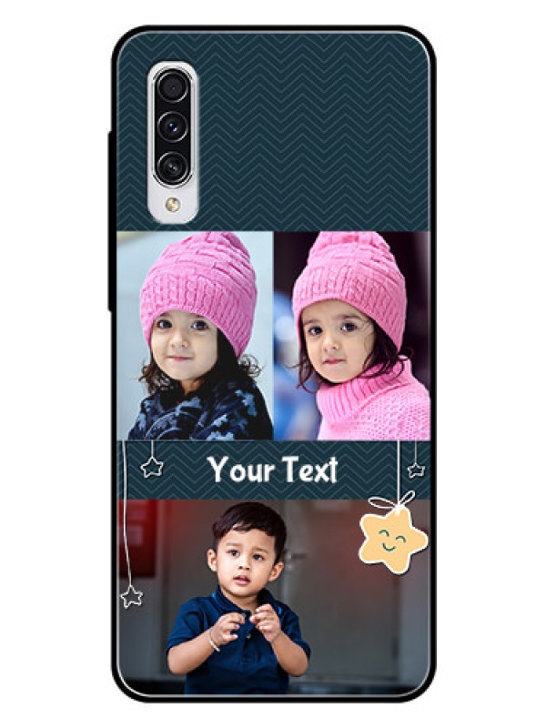 Custom Samsung Galaxy A70 Custom Glass Mobile Case  - Hanging Stars Design
