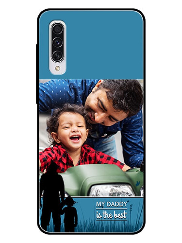 Custom Samsung Galaxy A70 Custom Glass Mobile Case  - Best dad design 