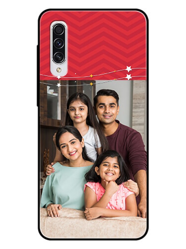 Custom Samsung Galaxy A70 Personalized Glass Phone Case  - Happy Family Design