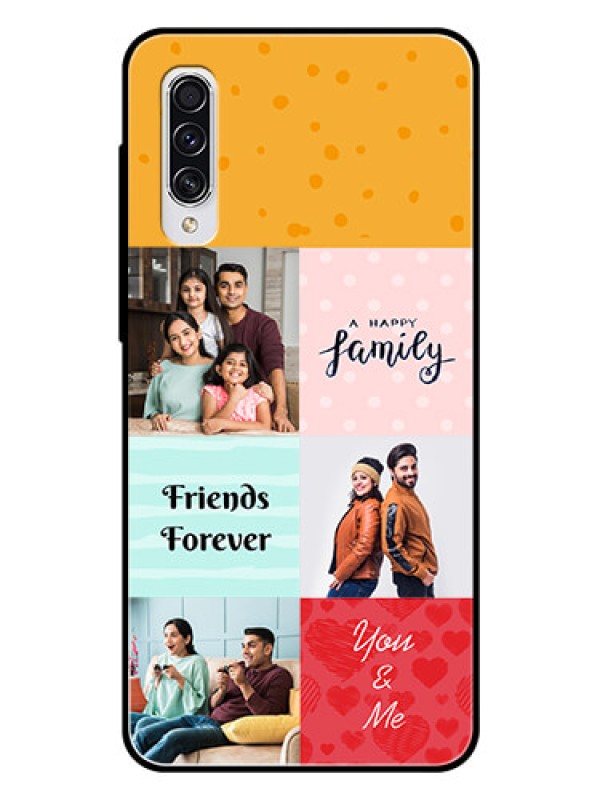 Custom Samsung Galaxy A70 Personalized Glass Phone Case  - Images with Quotes Design