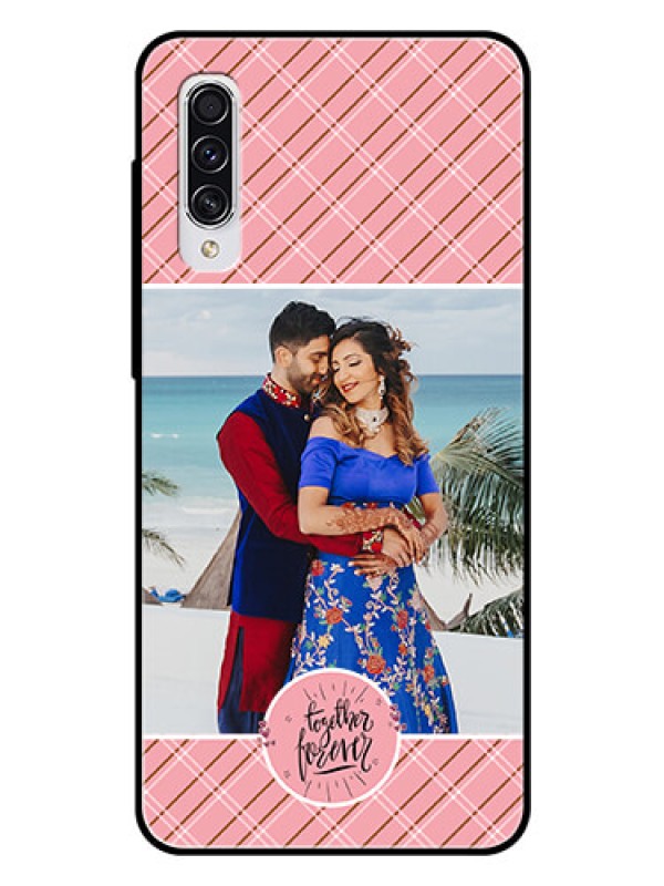 Custom Samsung Galaxy A70 Personalized Glass Phone Case  - Together Forever Design