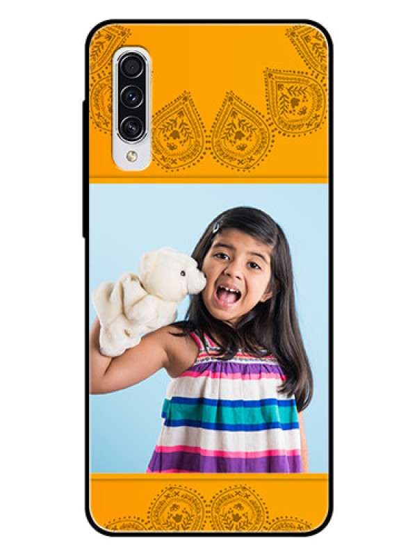 Custom Samsung Galaxy A70 Personalized Glass Phone Case  - Photo Wedding Design 