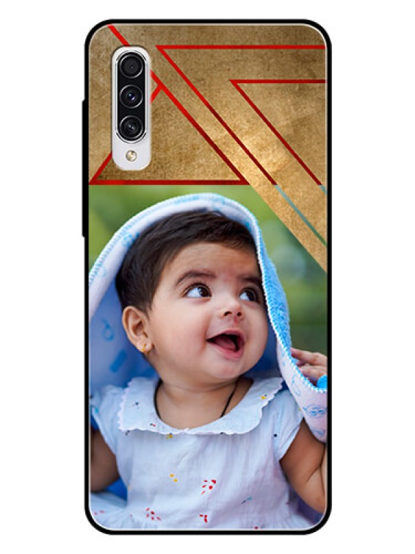 Custom Samsung Galaxy A70 Personalized Glass Phone Case  - Gradient Abstract Texture Design
