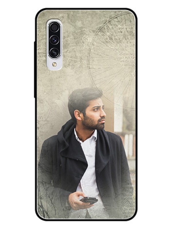 Custom Samsung Galaxy A70 Custom Glass Phone Case  - with vintage design
