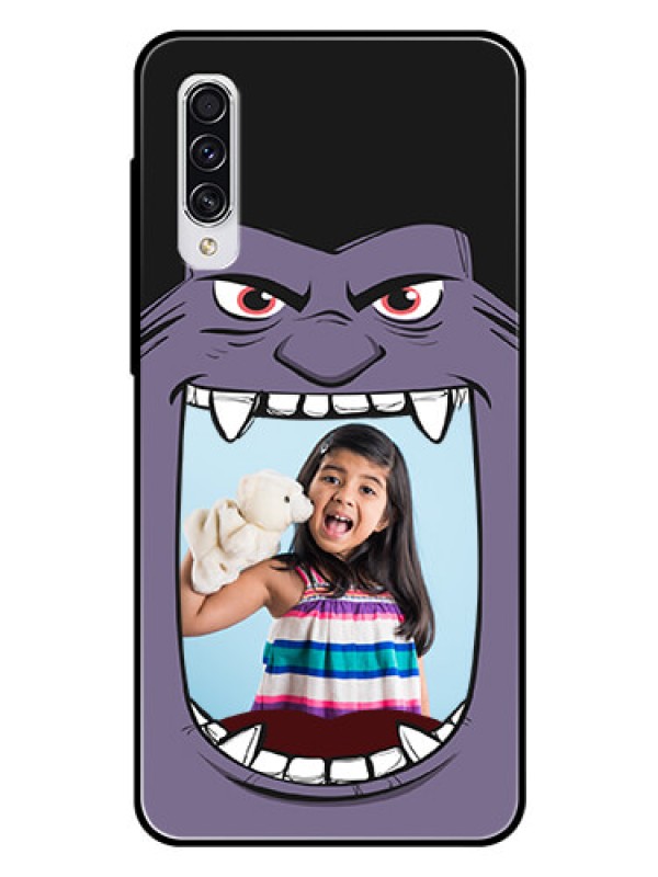 Custom Samsung Galaxy A70 Custom Glass Phone Case  - Angry Monster Design