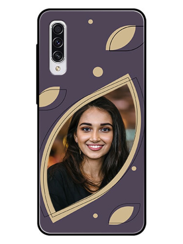 Custom Galaxy A70 Custom Glass Mobile Case - Falling Leaf Design