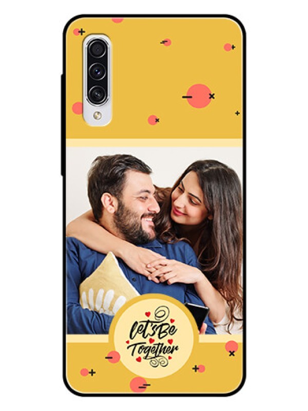 Custom Galaxy A70 Photo Printing on Glass Case - Lets be Together Design