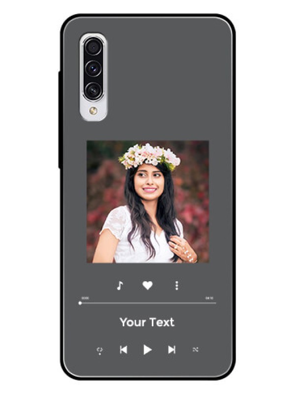 Custom Galaxy A70 Custom Glass Mobile Case - Play The Music Design