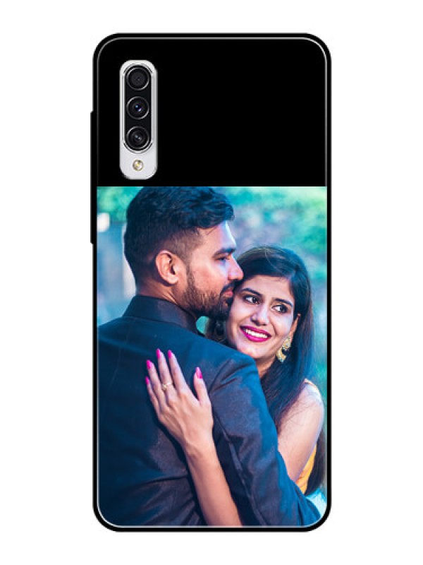 Custom Galaxy A70 Custom Glass Phone Case - Upload Full Picture With Custom Color Design