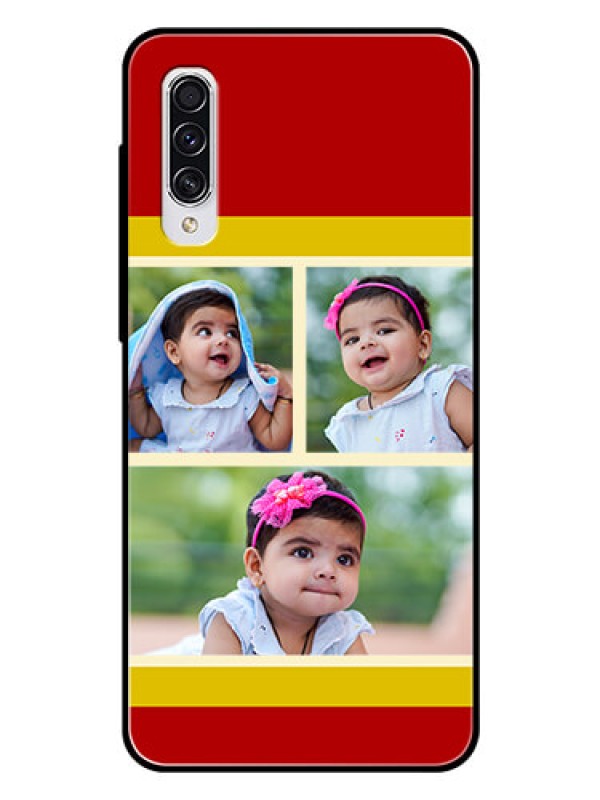 Custom Samsung Galaxy A70s Custom Glass Mobile Case  - Multiple Pic Upload Design