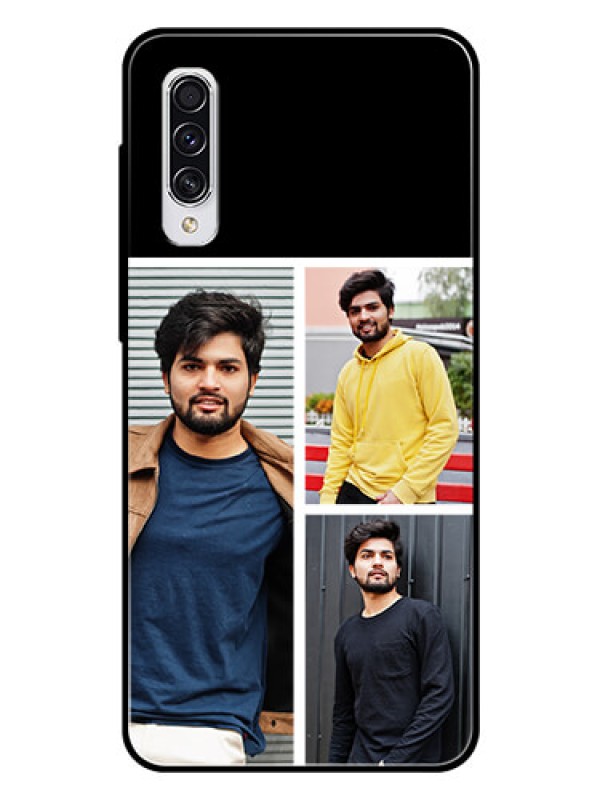 Custom Samsung Galaxy A70s Photo Printing on Glass Case  - Upload Multiple Picture Design