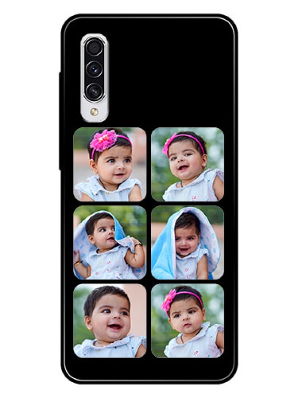 Custom Samsung Galaxy A70s Photo Printing on Glass Case  - Multiple Pictures Design