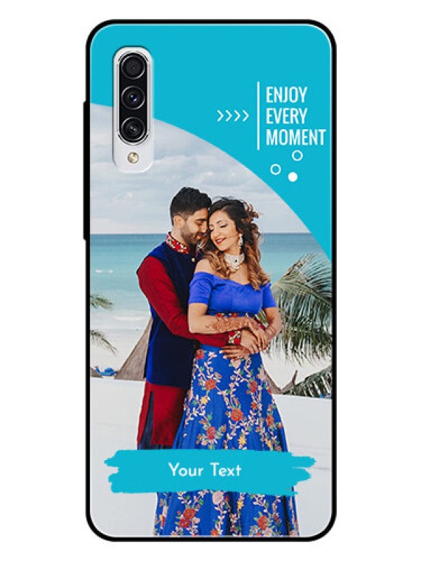 Custom Samsung Galaxy A70s Custom Glass Mobile Case  - Happy Moment Design