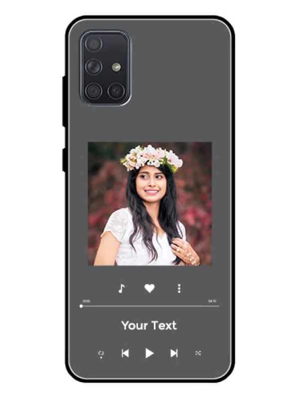 Custom Galaxy A71 Custom Glass Mobile Case - Play The Music Design