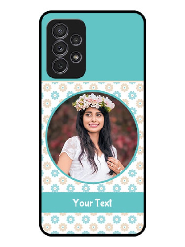 Custom Galaxy A72 Custom Glass Mobile Case - Beautiful Flowers Design