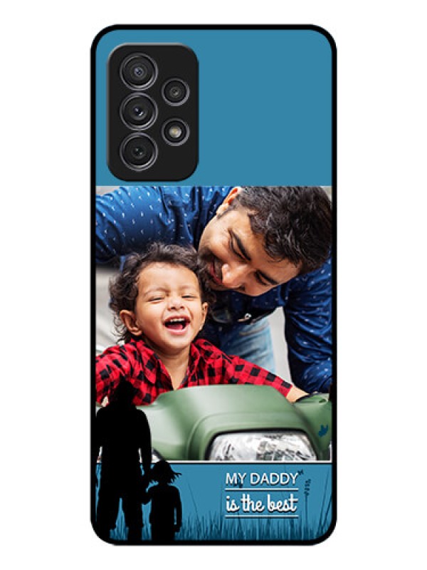 Custom Galaxy A72 Custom Glass Mobile Case - Best dad design 