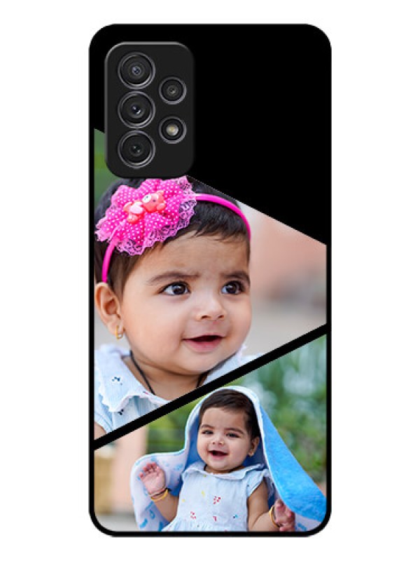 Custom Galaxy A72 Custom Glass Phone Case - Semi Cut Design
