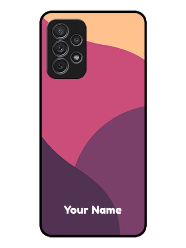 Custom Galaxy A72 Custom Glass Phone Case - Mixed Multi-colour abstract art Design