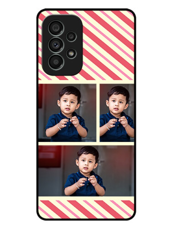 Custom Galaxy A73 5G Personalized Glass Phone Case - Picture Upload Mobile Case Design