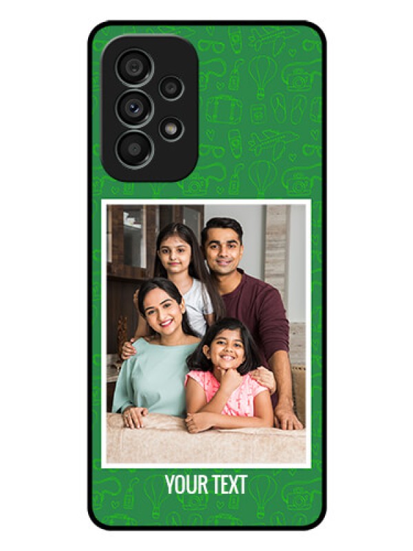 Custom Galaxy A73 5G Personalized Glass Phone Case - Picture Upload Design