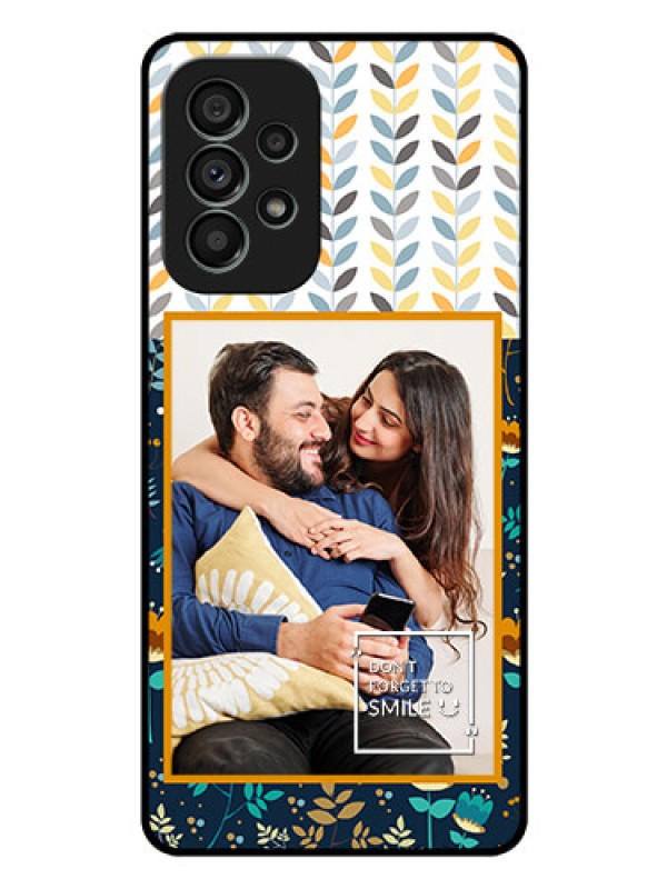Custom Galaxy A73 5G Custom Glass Mobile Case - Pattern Design