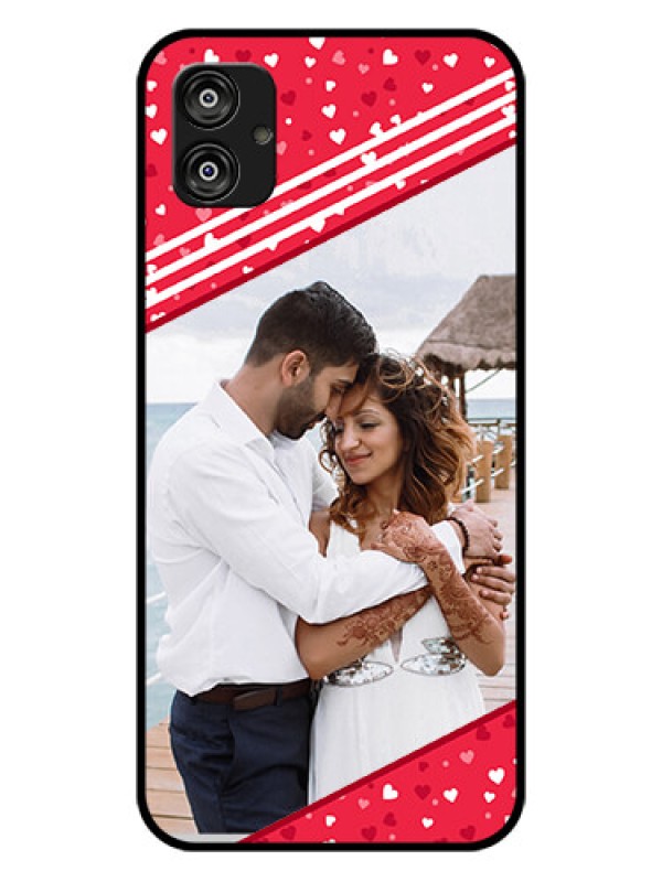 Custom Samsung Galaxy F04 Custom Glass Mobile Case - Valentines Gift Design