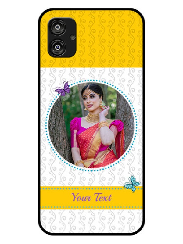 Custom Samsung Galaxy F04 Custom Glass Mobile Case - Girls Premium Case Design